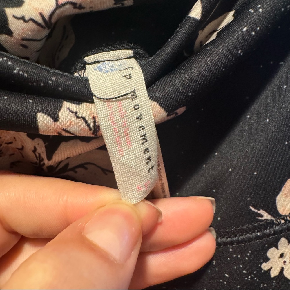 FP Movement by Free People Black and Cream Floral Leggings - Picture 4 of 9